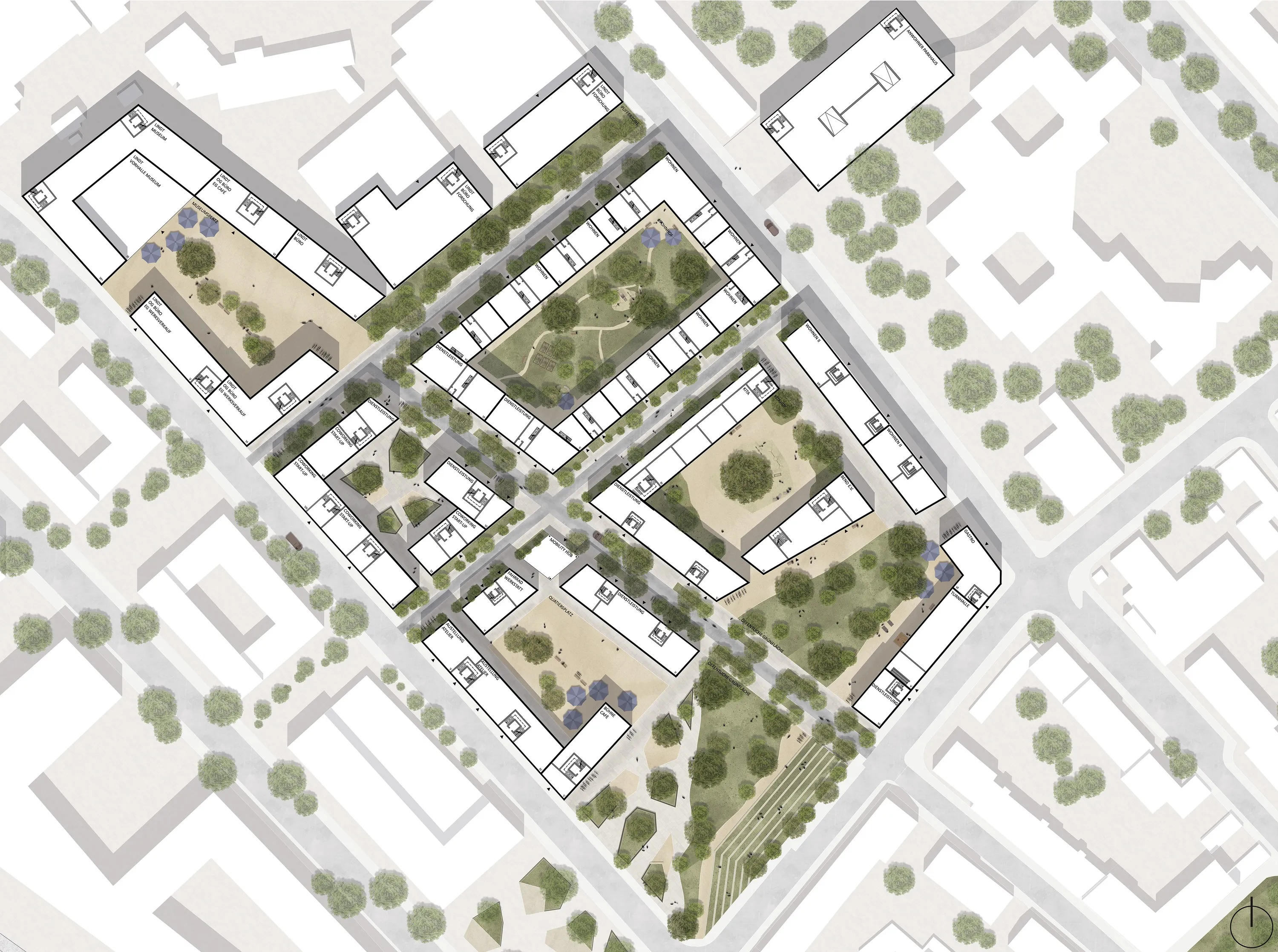 Lageplan des Quartiers